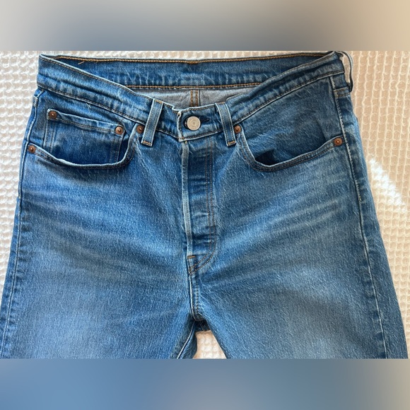 LEVI’S 501 High Rise Button Fly Jeans, Size 30x26 - Picture 4 of 11